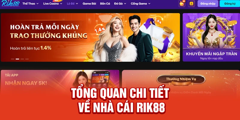 Tổng quan chi tiết về nhà cái Rik88
