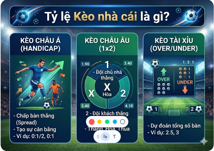 Tỷ lệ kèo nhà cái là gì?
